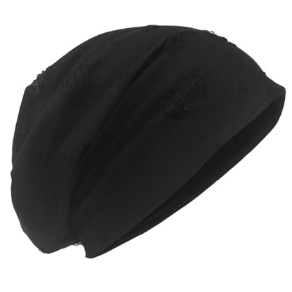 Ruphedy Men Slouchy Beanie Summer Long Oversize Thin Lightweight Skull Cap B011h - color: B405-black, size: One Size