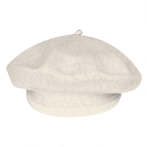 choyaxo French Beret Hats Solid Classic Beret Hats for Women Girls - color: White