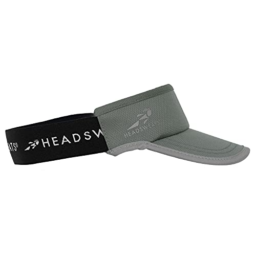 Headsweats Unisex Adult Lightweight Performance Running Reflective Visor - color: Supervisor Graphite Reflective