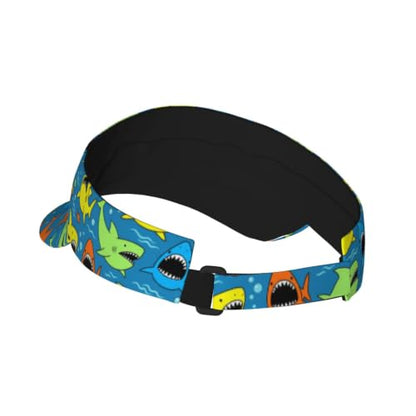 Leopard Print Sun Visor Hat Adjustable Sports Beach Cap for Men Women - color: 22