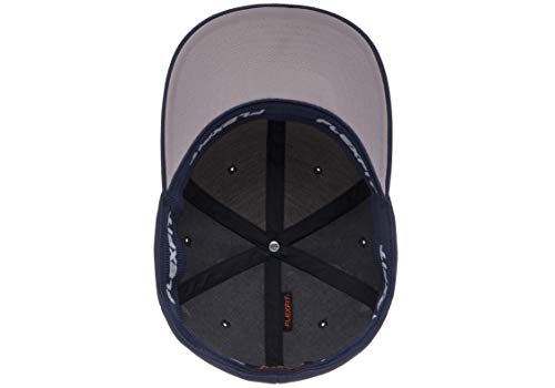 Flexfit Men's Athletic Baseball Fitted Cap - color: Navy, size: Large-X-Large