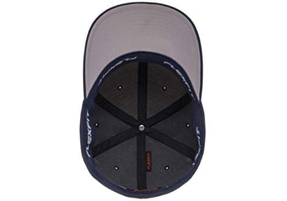 Flexfit Men's Athletic Baseball Fitted Cap - color: Navy, size: Large-X-Large