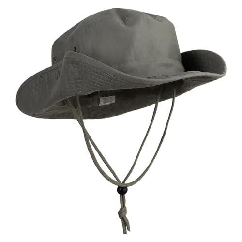 Extra Big Size Brushed Twill Aussie Hats - color: Olive, size: XX-Large-3X-Large