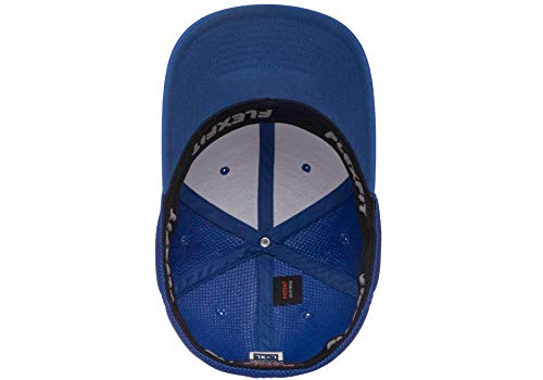 Flexfit Unisex Mesh Fitted 2-Tone Trucker Hat, One Size - color: Royal, size: Small-Medium