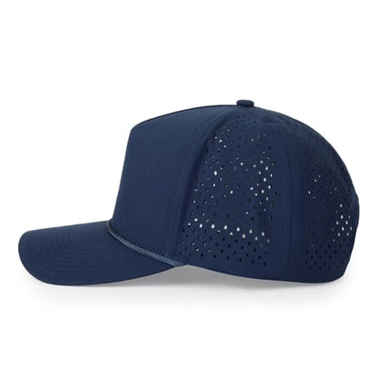 HH HOFNEN Quick Dry Baseball Cap Snapback Golf Trucker Hat for Men Women - color: #1 Navy