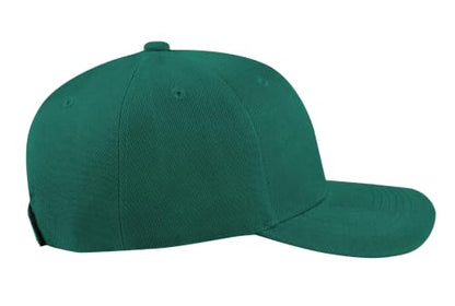 TK Flex Blank Hats, Adjustable Plain Hats, Casual Women's and Men's Hats, Baseball Caps for Patches and Embroidery, 12 Pack - color: Hunter Green