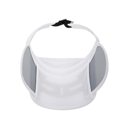 Summer Sun Visor Hat with Retractable Brim, Sun Golf Visor Hats Beach Hats for Men Women - color: White-1