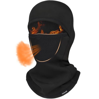 HASAGEI Ski Mask,Balaclava Face Mask for Men&Women,Winter Windproof and Warm,UV Protection Mask,Motorcycle Snowboard&Riding - color: Black