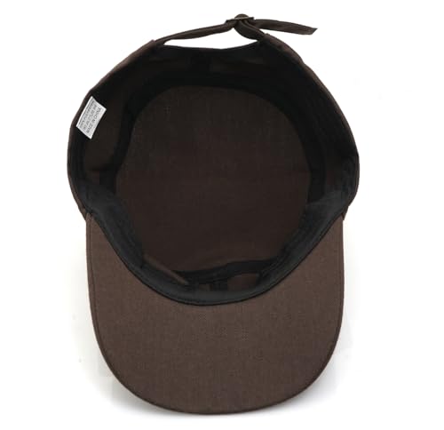 Unisex Basic Cadet Army Caps Everyday Military Style Hat - color: Coffee