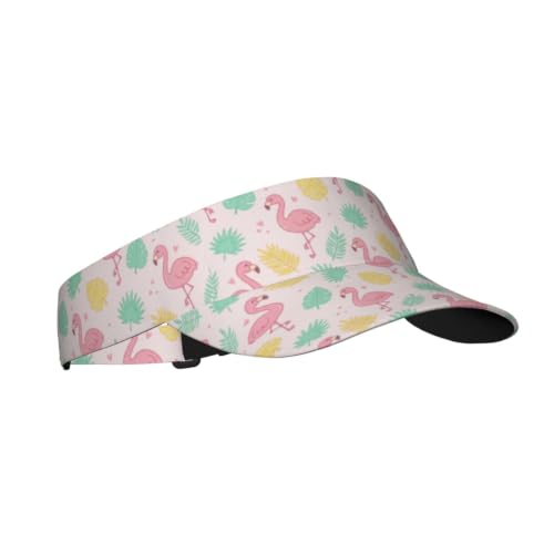 Leopard Print Sunscreen Visor Cap Adjustable Empty Top Athletic Beach Hat - color: 24