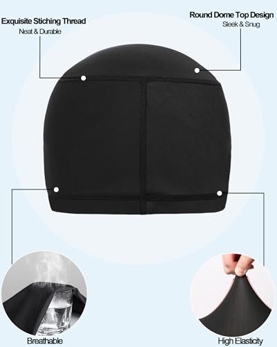 Cooling Skull Caps Helmet Liner Hard Hat Sweat Liner Motorcycle Cycling Cap - color: 4pcs (Black+ 3pcs Flag Style)