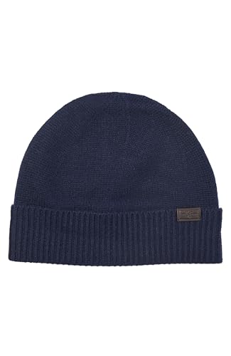 Hickey Freeman 100% Cashmere Hat for Men - color: New Navy, style: Solid Jersey