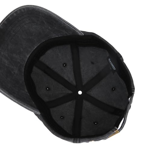 Dad Hat Baseball Cap Unisex Outdoor Unstructured Washed Soft Cotton Mountain Hat - color: Blank,black