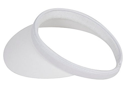 TOP HEADWEAR Nylon Clip-On Visor - color: White