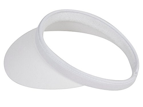 TOP HEADWEAR Nylon Clip-On Visor - color: White