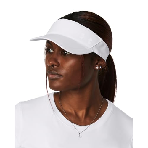 Under Armour Women's Launch Run Visor - color: (100) White / White / Reflective