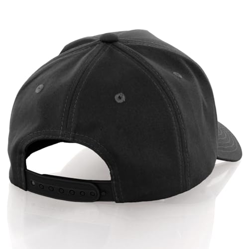 Daxton Premium Trucker Hat Twill 5 Panel Cap Vintage Custom Embroidery Logo Letter or Number - color: Black Hat-black Gold Logo, style: Number: 1