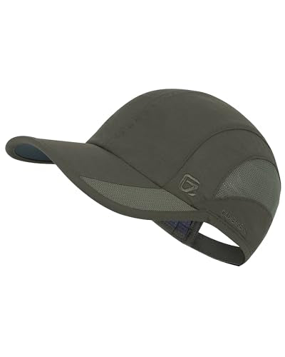 GADIEMKENSD Quick Dry Run Hat Cooling Breathable Mesh - color: Army Green, size: 7-7 1/2