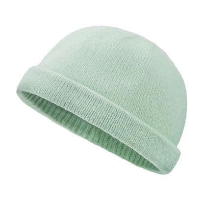 Croogo Beanie Docker Cap Rolled Cuff Brimless Hat Worker Sailor Skullcap - color: Ct49-new Green