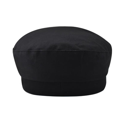 Chauffeur Hat Newsboy Cap Beret Driver Costumes Captain-Hat for Men Women - color: Black