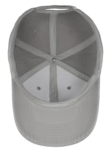 TK Flex Blank Hats, Adjustable Plain Hats, Casual Women's and Men's Hats, Baseball Caps for Patches and Embroidery, 12 Pack - color: Grey