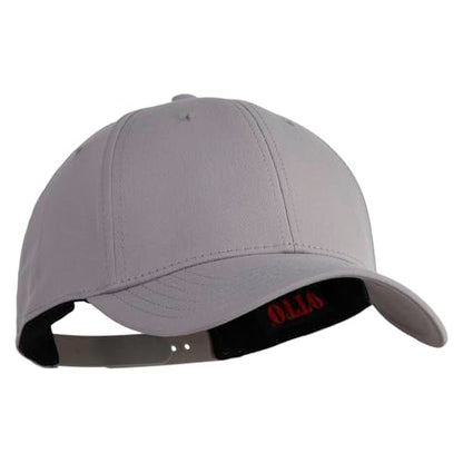 e4Hats.com 6 Panel Low Profile Structured Baseball Cap - color: Grey