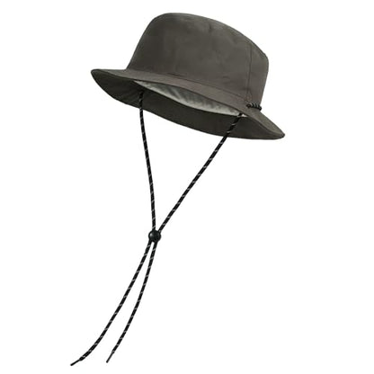 Clakllie Reversible Packable Boonie Fishing Hat UV Protection Sun Beach Hat - color: Bk2601-beigetaupe