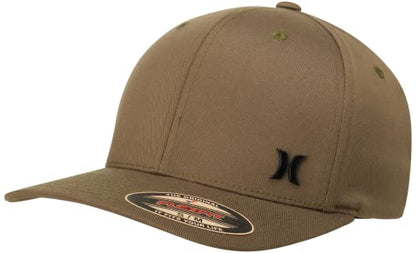 Hurley Mens Curved Brim Flexfit Baseball Cap - color: Medium Olive, size: Small-Medium