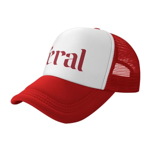Funny Trucker Hat for Women Men Cute Humor Gag Hats Adjustable Mesh Caps - color: Feral 2