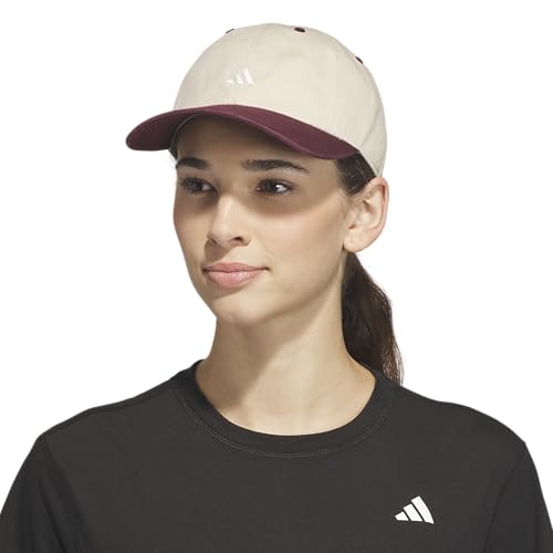 adidas Womens Saturday Cap Casual - Black - color: Crystal Linen Beige/Maroon/Off White/3
