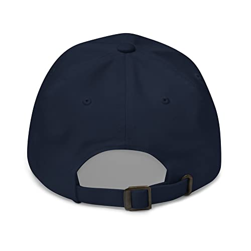 NX Feral Embroidered Curved Bill Cap Relaxed Fit Low Crown Adjustable Dad Hat - color: Navy