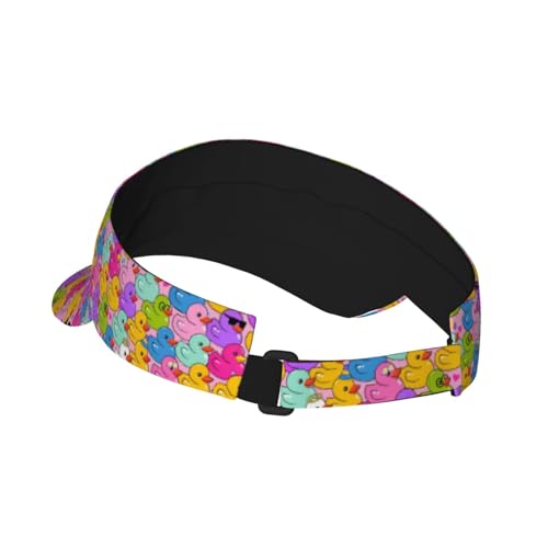Unisex Adjustable Sports Sun Visor - color: Ducks