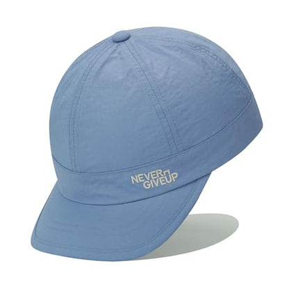 Clakllie Quick Dry Short Brim Cap for Men Lightweight 6 Panel Baseball Cap Golf Dad Hats Women's Running Trucker Hat - color: Cdus-bssq2505-baby Blue