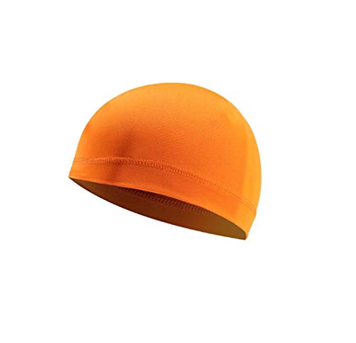Helmet Skull Caps Sport Cycling Sweat Wicking Helmet Liner Quick Dry Running Hat for Men and Women - color: Orange