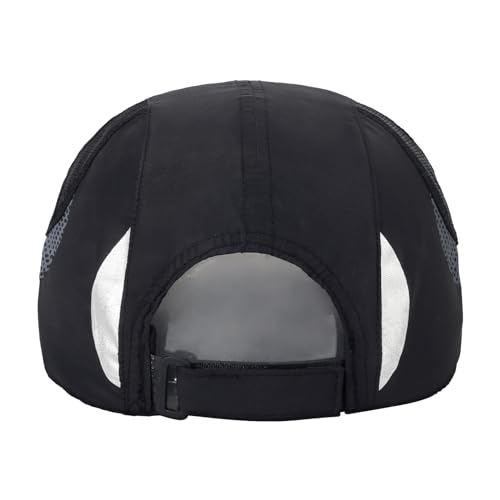 HH HOFNEN Quick Dry Cap Lightweight Running Sports Golf Hat for Men Women - color: #3 Light Grey+black