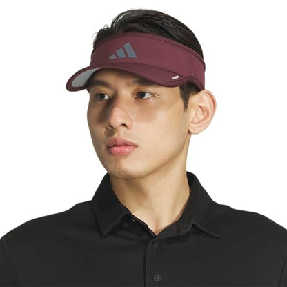 adidas Men's Superlite Visor - color: Aurora Ruby Red/Onix Grey/3