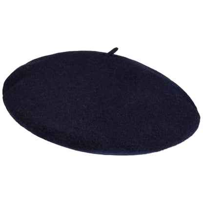 Seeberger Virgin Wool Beret for Women Women - Made in The EU - color: Navy