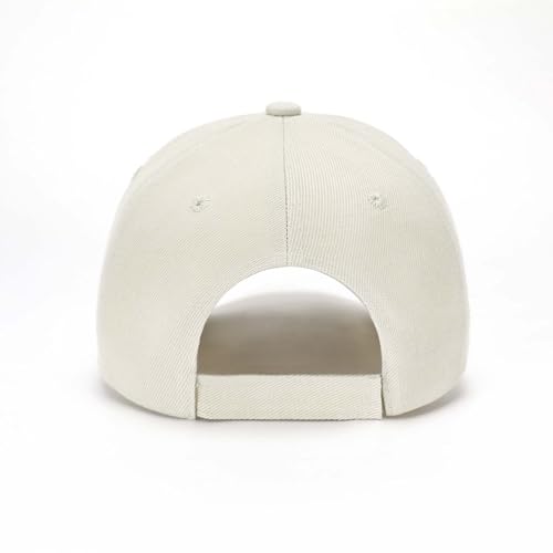 ZH Plain Adjustable Baseball Cap - Lot of 12 Unisex Blank Design Caps - color: Light Beige
