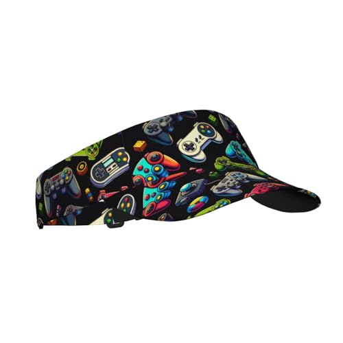Unisex Adjustable Sports Sun Visor - color: Game