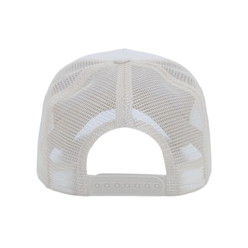 ZH 12 Pack Seamless Mesh Back Baseball Caps, 5 Panel Trucker Hats Bulk for Men and Women，Blank Caps - color: Beige