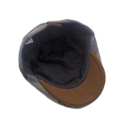WITHMOONS Tartan Plaid Flat Cap - Irish Ivy Driving Golf Newsboy Hat YZ30229 - color: Green