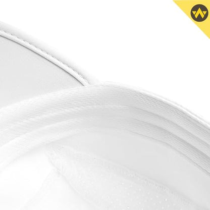 WANDER Sports Sun Visor Hat Mesh Foldable Brim for Men Women Running - color: S-white