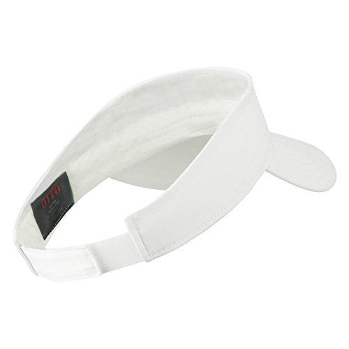 Youth Cotton Sun Visor - color: White