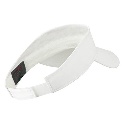 Youth Cotton Sun Visor - color: White