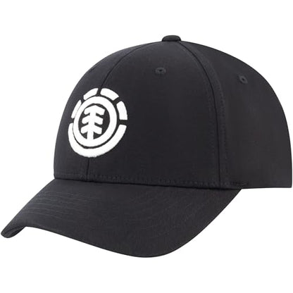 Element Unisex Adult Element Baseball Hat, Adult Flex Fit Active Sport Cap with Curved Brim - color: Black
