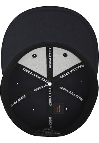 Flexfit Men's Premium 210 Fitted Cap - color: Dark Navy Blue, size: Youth