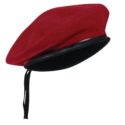 Rothco Wool Monty Beret - Elevate Your Style - Classic Uniform Ready Cap - color: Red, size: X-Large
