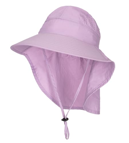 Kids Sun Hats Boys Girls Summer-Beach-Hat Outdoor Bucket Hat with Neck Flap