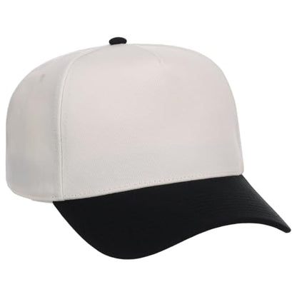 Lids Blank Hook Shot A-Frame Adjustable Snapback Hat – Breathable Mesh & Lightweight | Curved Bill | One Size Fits Most - color: Ivory/Black