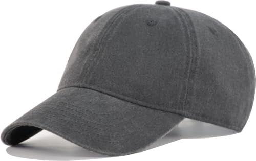 Vintage Washed Cotton Baseball Caps Men Women Adjustable Unstructured Low Profile Dad Hat - color: 1p-darkgrey